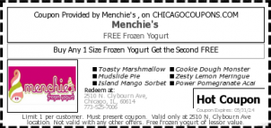 Menchie&#39;s Frozen Yogurt Coupons, Discounts and Deals, frozen yogurt coupons, ice cream, ice ...